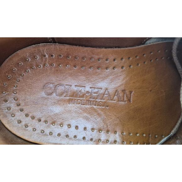 Cole Haan Men\'s Saddle Shoes Leather Brown/Beige Size 13 D/B Made in USA main image 9